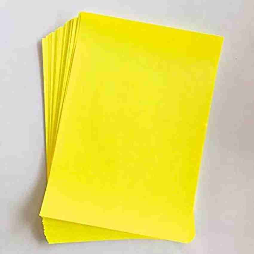 Eclet 40 pcs Yellow Color Sheets (180-240 GSM) Copy Printing  Papers/ Art and Craft Paper A4 Sheets Double Sided Colored Origami School,  Stationery A4 180 gsm Coloured Paper - Coloured Paper